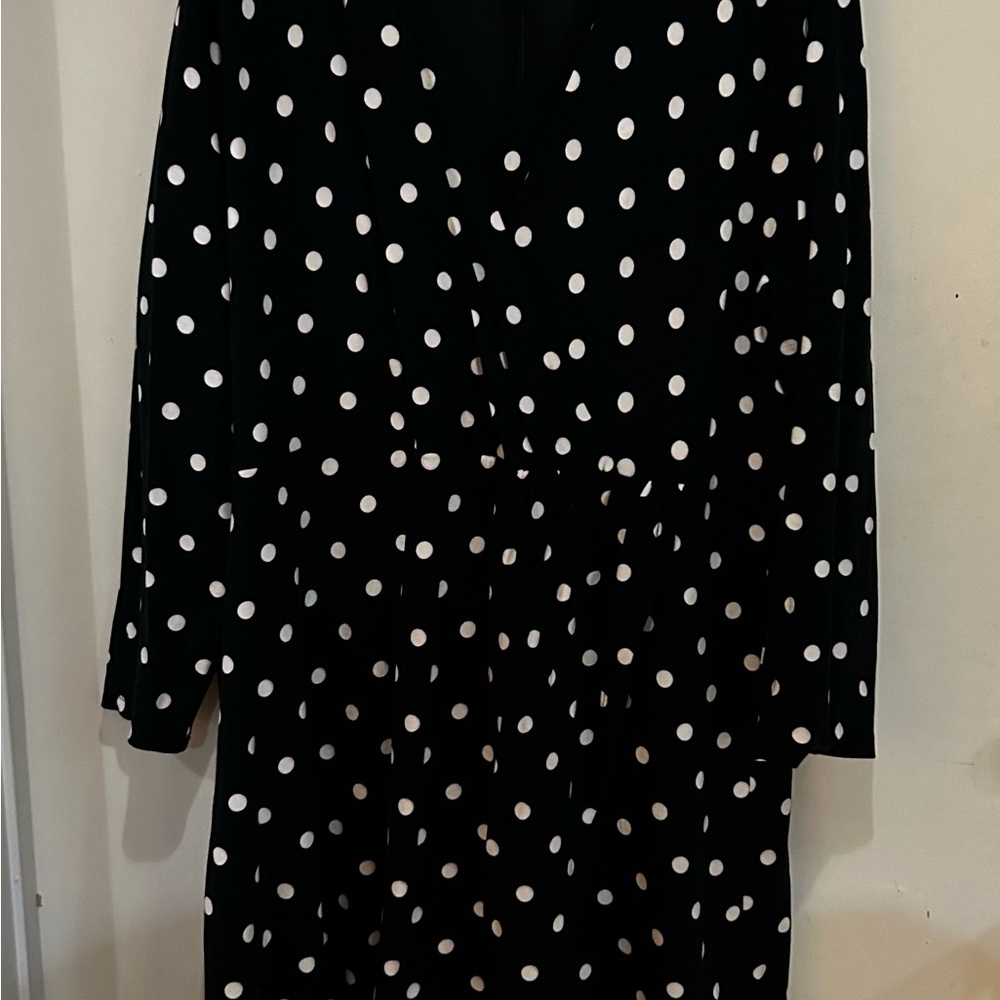 LOFT Plus Black Faux Wrap Dress SIZE26